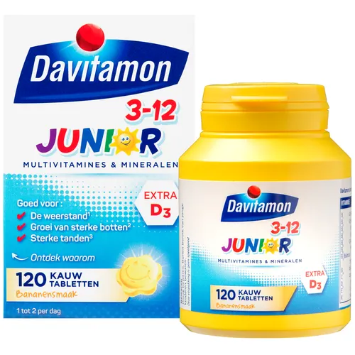 Davitamon Junior 3+ KauwVitamines Banaan 120st