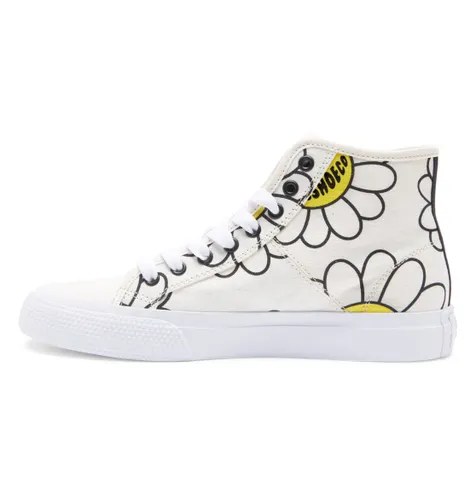 DC Shoes Manuel, damessneakers, Wit/zwarte bloemen (White