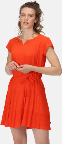 De Regatta Reanna jurk met korte mouwen - dames - Coolweave - katoen - Oranje
