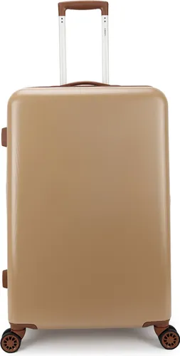 Decent Retro Koffer Groot 76 cm Beige Brown