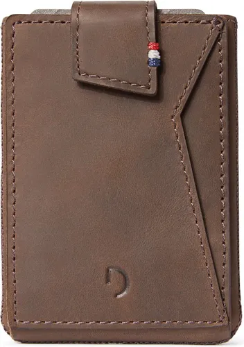 DECODED Pull Wallet Plus - Pasjeshouder - RFID Portemonnee en Creditcardhouder - Hoogwaardig Europees Leer - Bruin