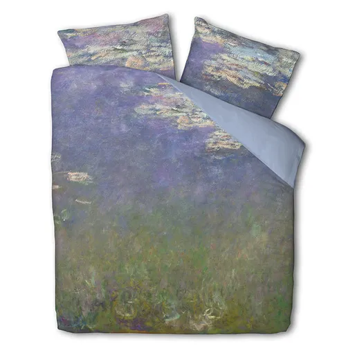 Dekbedovertrek Waterlelies - Lits-Jumeaux (240x220 cm) - Meerkleurig Katoen-satijn - Dessin: Natuur - Cloud Nine
