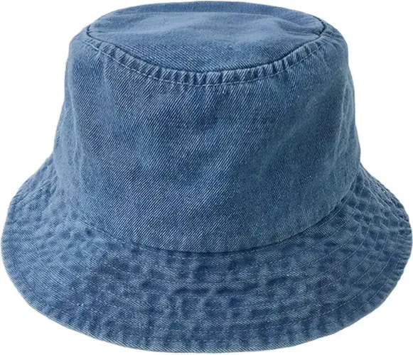 Denim Bucket Hat - Blauw | 100% Katoen | Vissershoed | Fashion Favorite