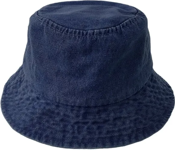 Denim Bucket Hat - Donkerblauw | 100% Katoen | Vissershoed | Fashion Favorite