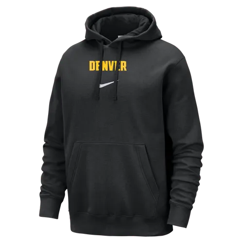 Denver Nuggets Club Fleece City Edition Nike NBA-hoodie voor heren - Zwart