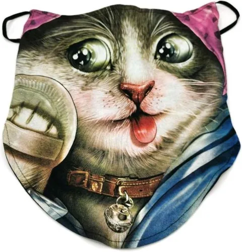 Design Biker sjaals - Biker-sjaal Beauty Cat