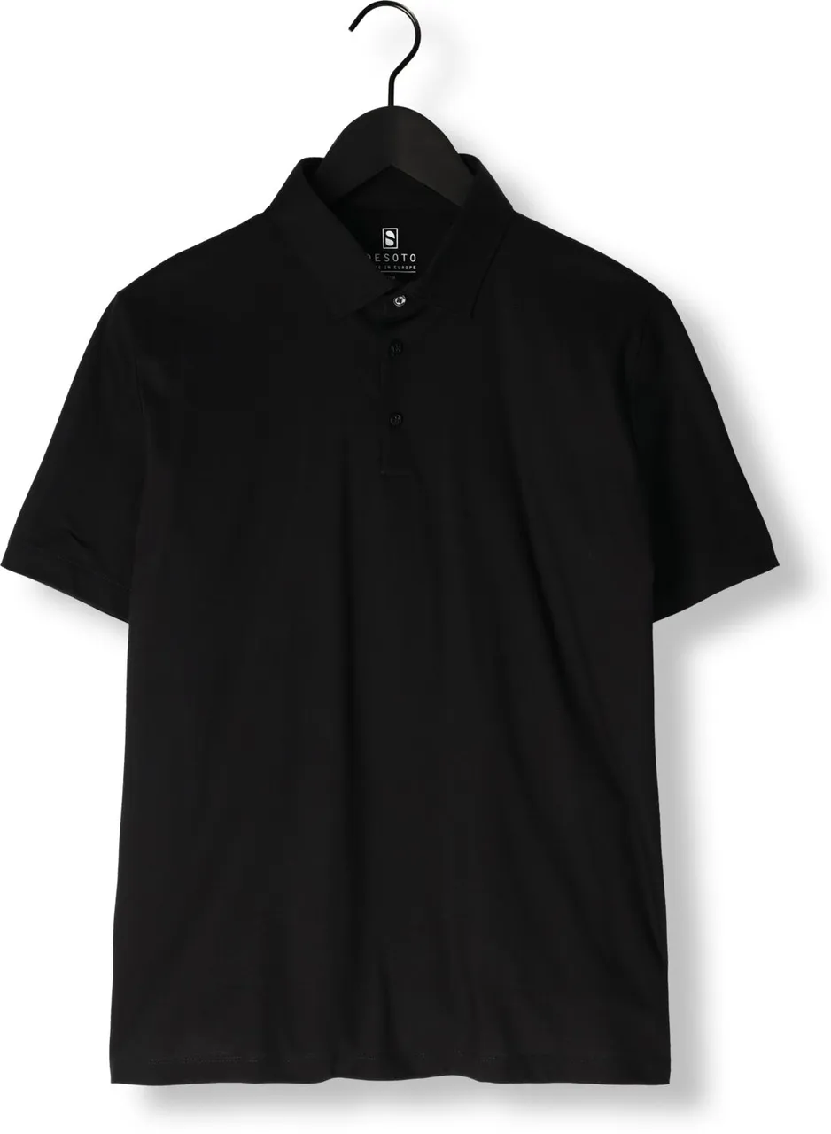 DESOTO Heren Polo's & T-shirts Desoto Polo Kent 1/2 - Zwart