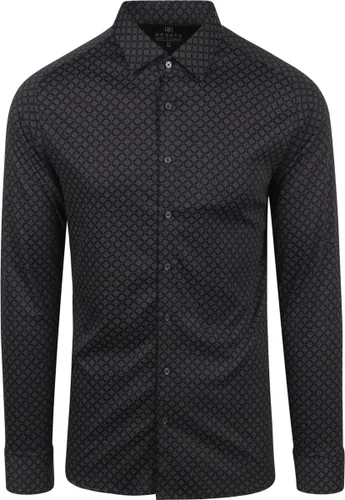 Desoto - Overhemd Kent Design Zwart - Heren