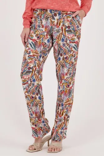 Diane Laury Losse broek met kleurrijke print