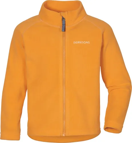 Didriksons - Fleece jas met rits voor kinderen - Monte print kids 7 - Oranje