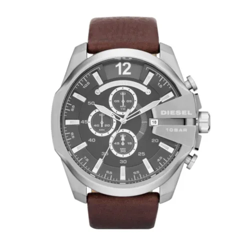 Diesel Mega Chief Chronograph Brown Leather Watch
