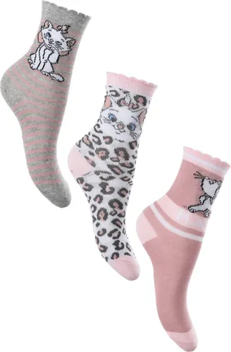 Disney- Disney Classic Marie sokken- Artistokatten - meisjes- 3 paar
