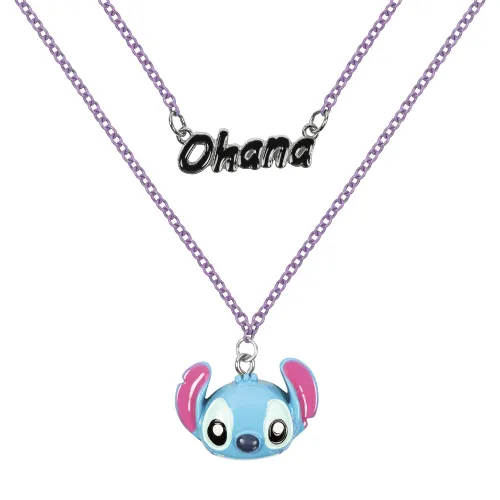Disney Lilo & Stitch Ohana Stitch halsband dubbellaags