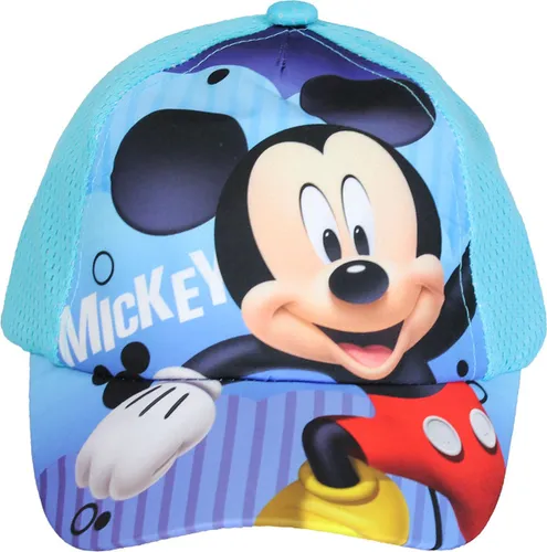 Disney Mickey Mouse Kids Pet Cap Lichtblauw
