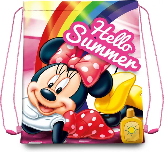 Disney Minnie Mouse gymtas/rugzak/rugtas voor kinderen - roze - 40 x 30 cm