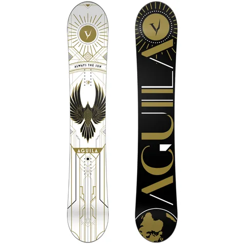 DJ Aguila White Art Deco 2024 Snowboard - 155
