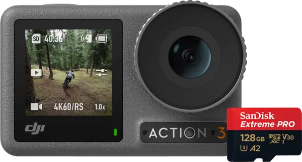DJI Osmo Action 3 + 128 GB SD kaart
