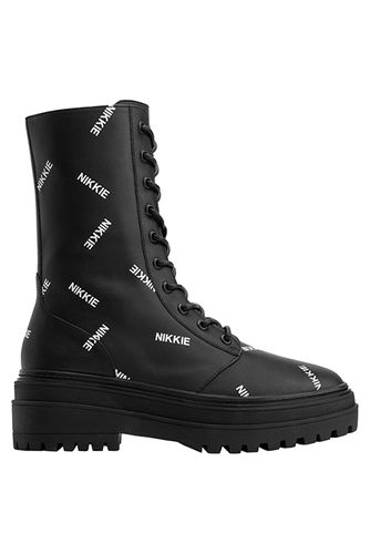 Djuna Logo Boots Black