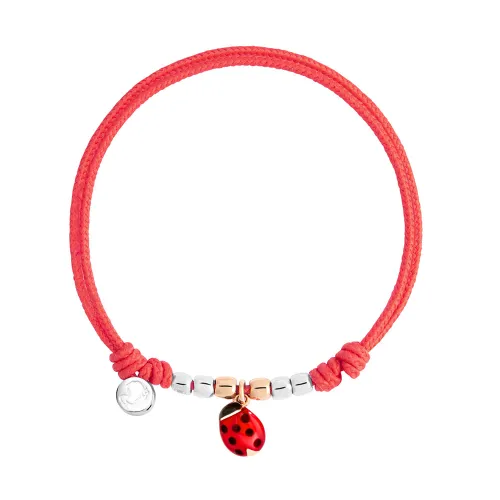 Dodo Ladybug Cord bracelet DBC4009-PADLA-RO09A