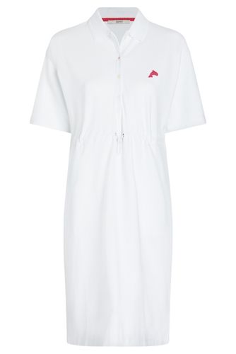 Dolphin Tennis Club Pleated Polo Dress White