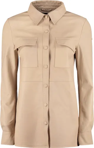 Donders Jas Leather Jacket 57452 Sand 141 Dames