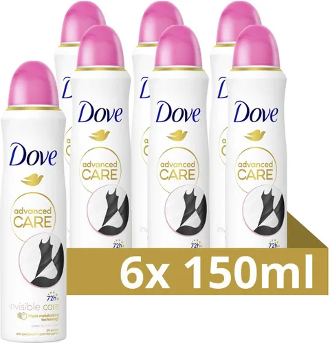 Dove Advanced Care Anti-Transpirant Deodorant Spray - Invisible Care - met een heerlijke geur en verbeterde formule met Triple Moisturising technologi...
