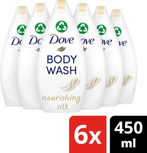 Dove Nourishing Silk Douchegel -  6 x 450 ml - Voordeelverpakking