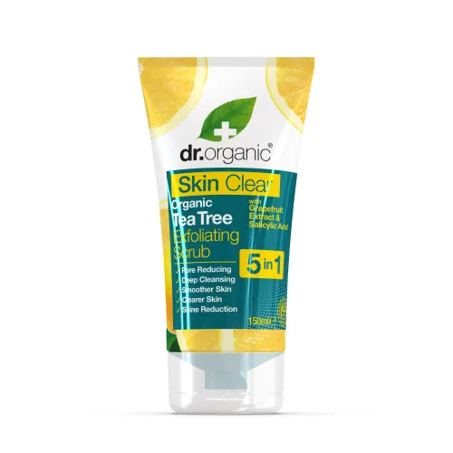 Dr Organic Skin Clear Tea Tree Exfoliating Scrub 5-In-1