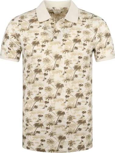 Dstrezzed - Pique Polo Bowie Palm Beige - Modern-fit - Heren Poloshirt