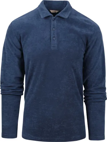 Dstrezzed - Polo Badstof Isak Blauw - Regular-fit - Heren Poloshirt