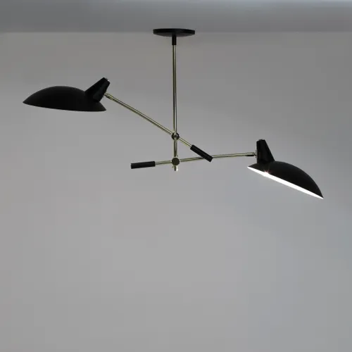 Dubbele hanglamp in metaal, Rosella