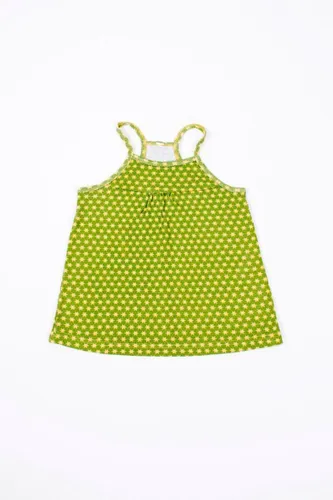 Ducksday – T-shirt – Top – Meisje– Stretch – Funky green – Ster – Groen – Geel  - Promo –