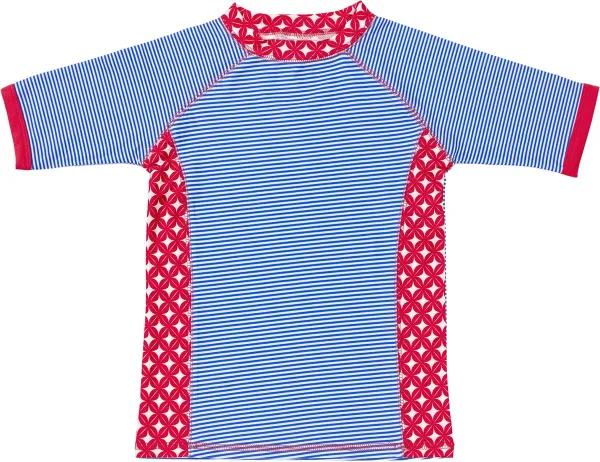 Ducksday UV shirt korte mouwen jongen Blue stripe nieuw - 6 jaar