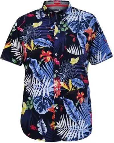 Duke 555 Toby Veelkleurig Hawaiiaans Overhemd