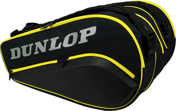 Dunlop Elite Racketbag - Sporttassen - Black/Yellow