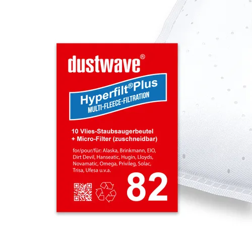 Dustwave® 10 stofzuigerzakken compatibel met Dirt Devil |
