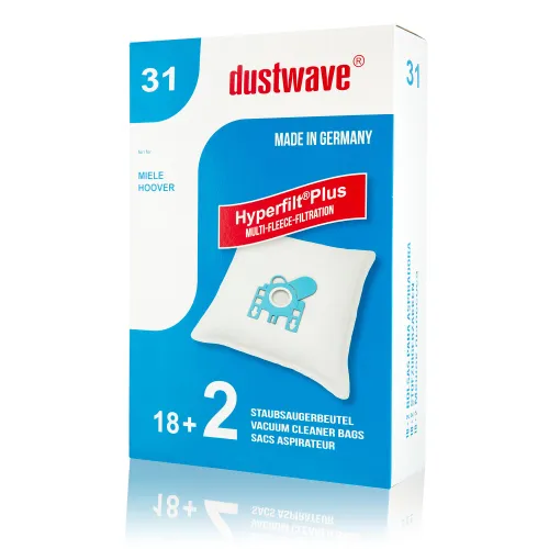 Dustwave® 20 stofzuigerzakken geschikt voor Miele S 356 /