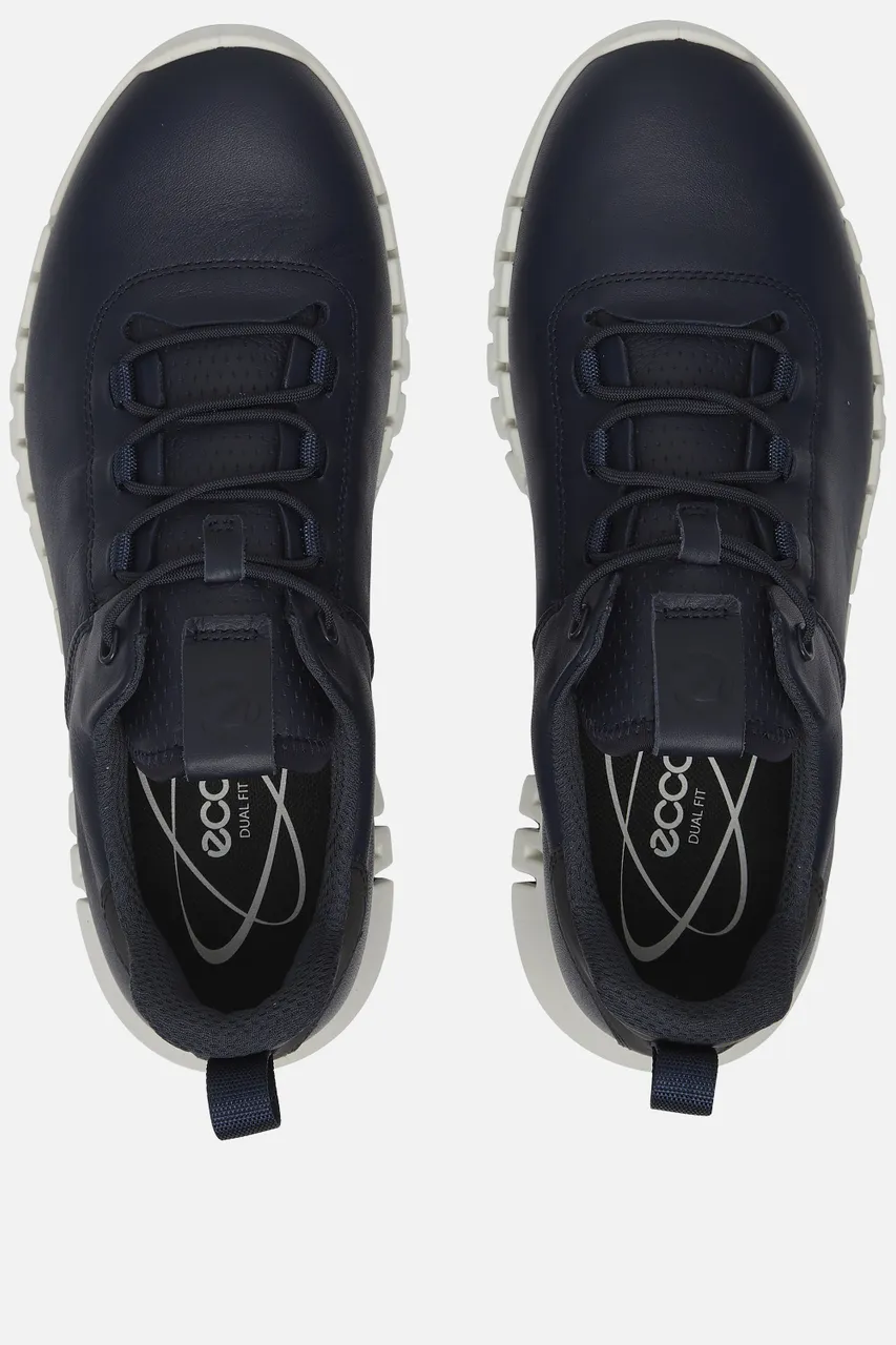 Ecco Gruuv M Sneakers blauw Leer