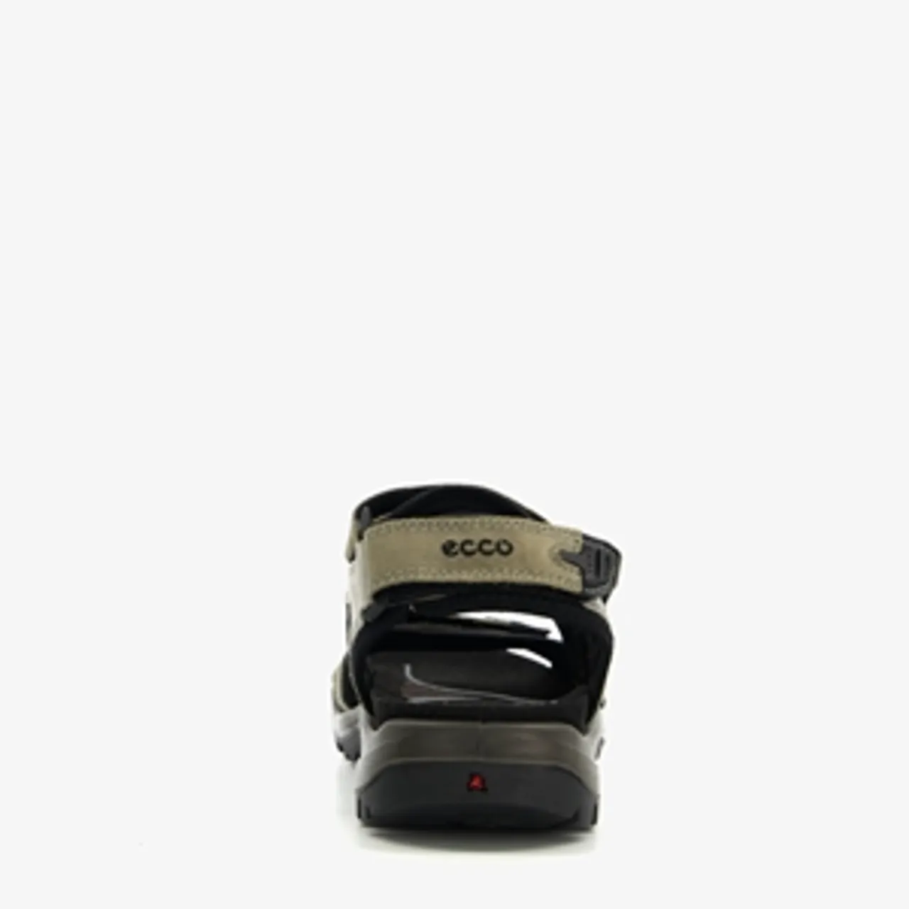 ECCO Off Road leren heren sandalen zwart/groen