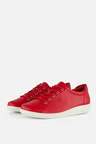 Ecco Soft 2.0 Sneakers rood Leer