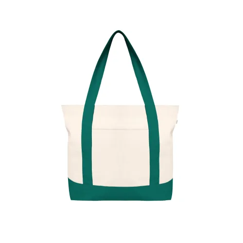 Ecoright Canvas Tote Bag voor Vrouwen met Ritssluiting &