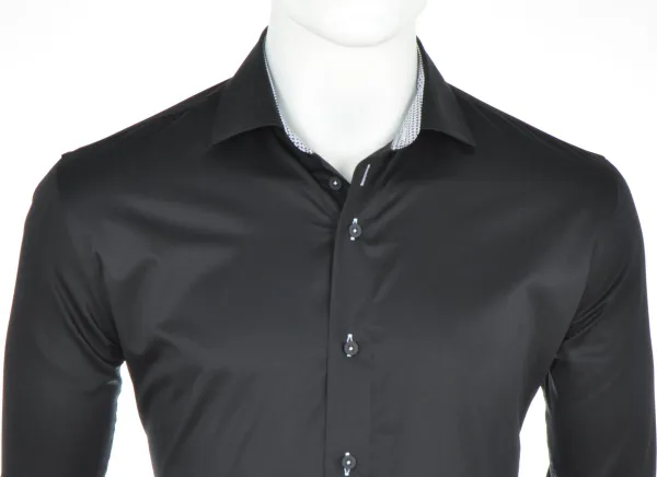 Eden Valley overhemd zwart borstzak - 4546