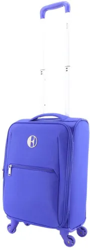 ELLE Handbagage Zachte Koffer / Trolley / Reiskoffer - 46x32x17cm - Mode - Blauw