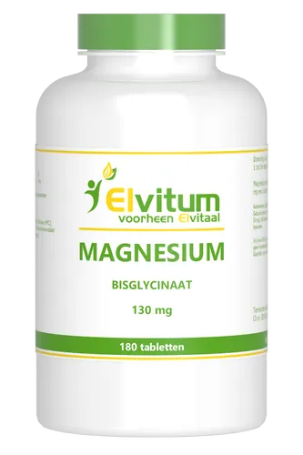Elvitum Magnesium Bisglycinaat 130mg Tabletten