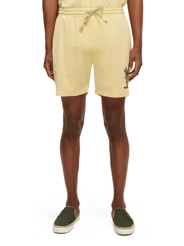 Embroidered towelling Bermuda shorts - Maat XXL - Multicolor - Man - Korte broek - Scotch & Soda