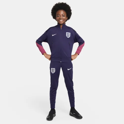 Engeland Strike Nike Dri-FIT knit voetbaltrainingspak voor kids - Paars