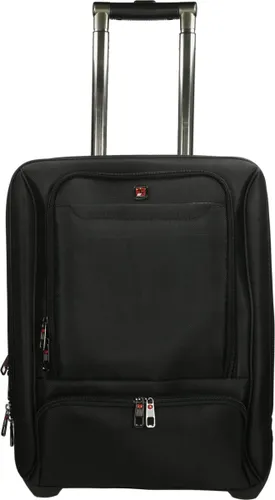 Enrico Benetti Cornell 75005 Laptop trolley 17 inch handbagage koffer - Zwart