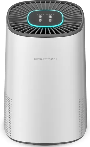 Erikssøn Luchtreiniger Air Purifier Elite - HEPA-14 Filter - Wit - 240 m3/u - Helpt tegen stof, hooikoorts, huisstofmijt en allergie - Met Hepa Filter...