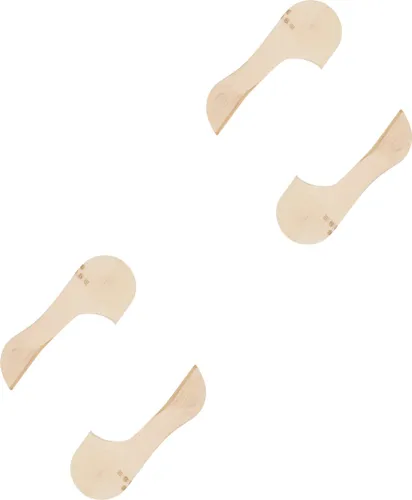 Esprit Cotton 2-Pack onzichtbare antislip kousenvoetjes katoen multipack footies dames beige