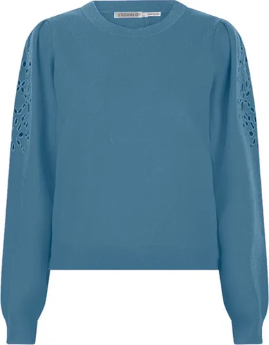 Esqualo Sweater F23-07519 - embroidery Petrol